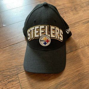 New Era 39thirty Pittsburgh Steelers Fitted Hat Cap Lid Logo Small Medium NFL